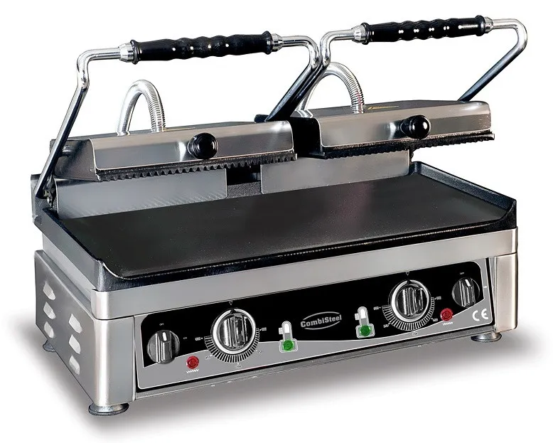 Grill Panini Double - Glatte und Gerillte Platten