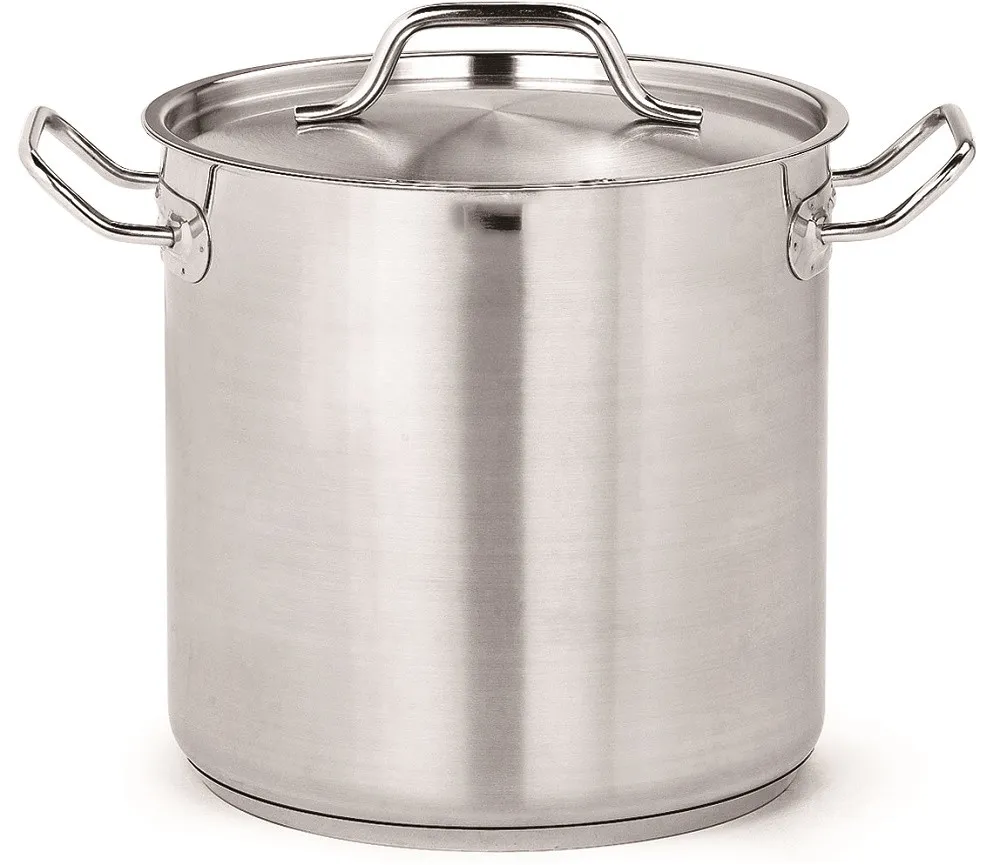 Edelstahl-Topf mit Deckel - Ø 40 - 50 L