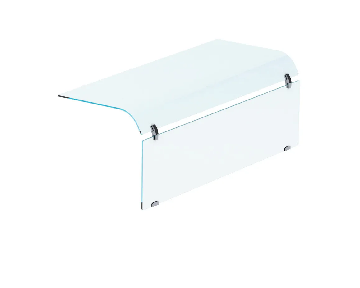 Gebogenes Glas Geschlossen Drop-In - 1 Seite - 4/1