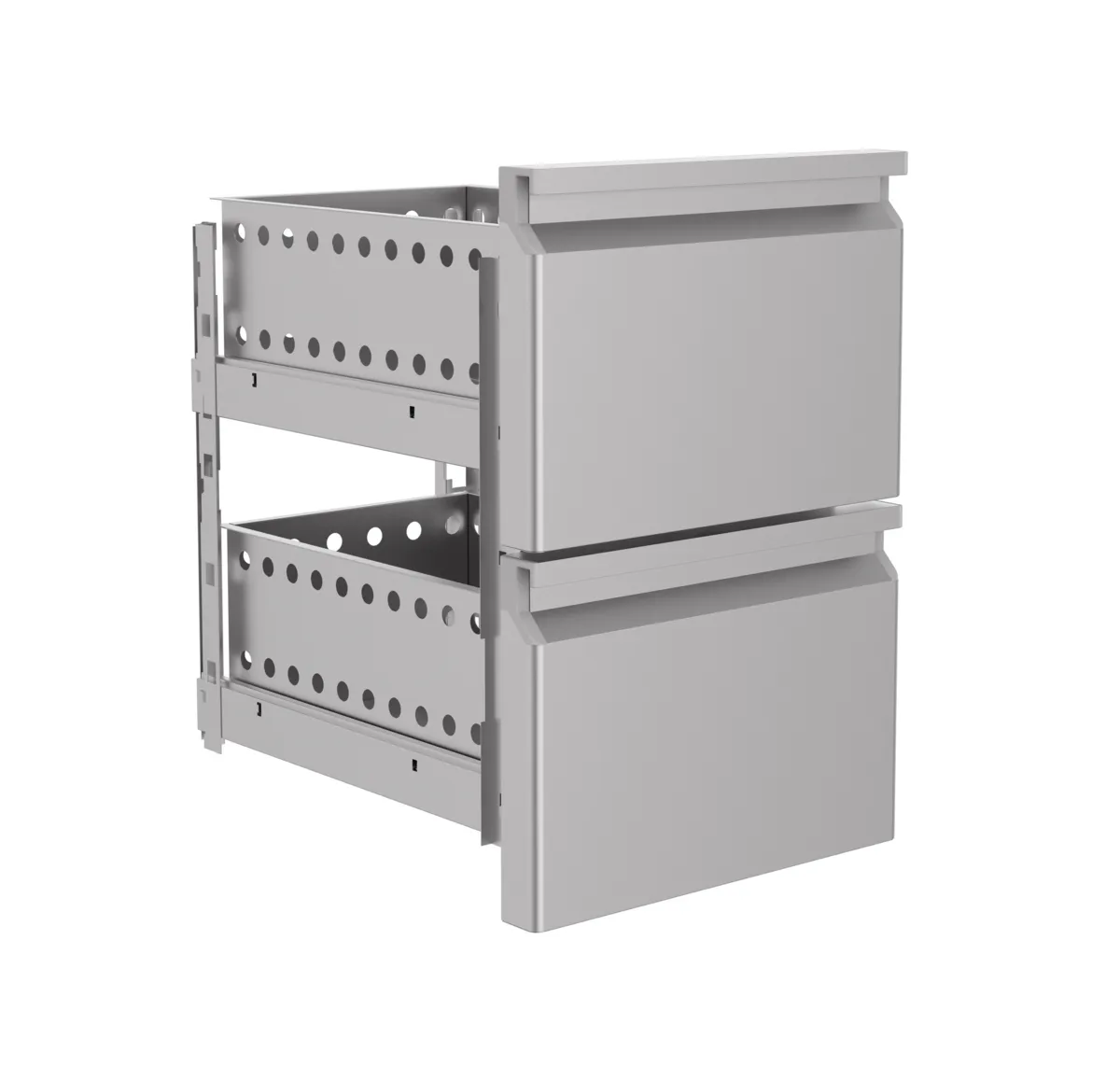 Block 2 Schubladen - T 600 mm