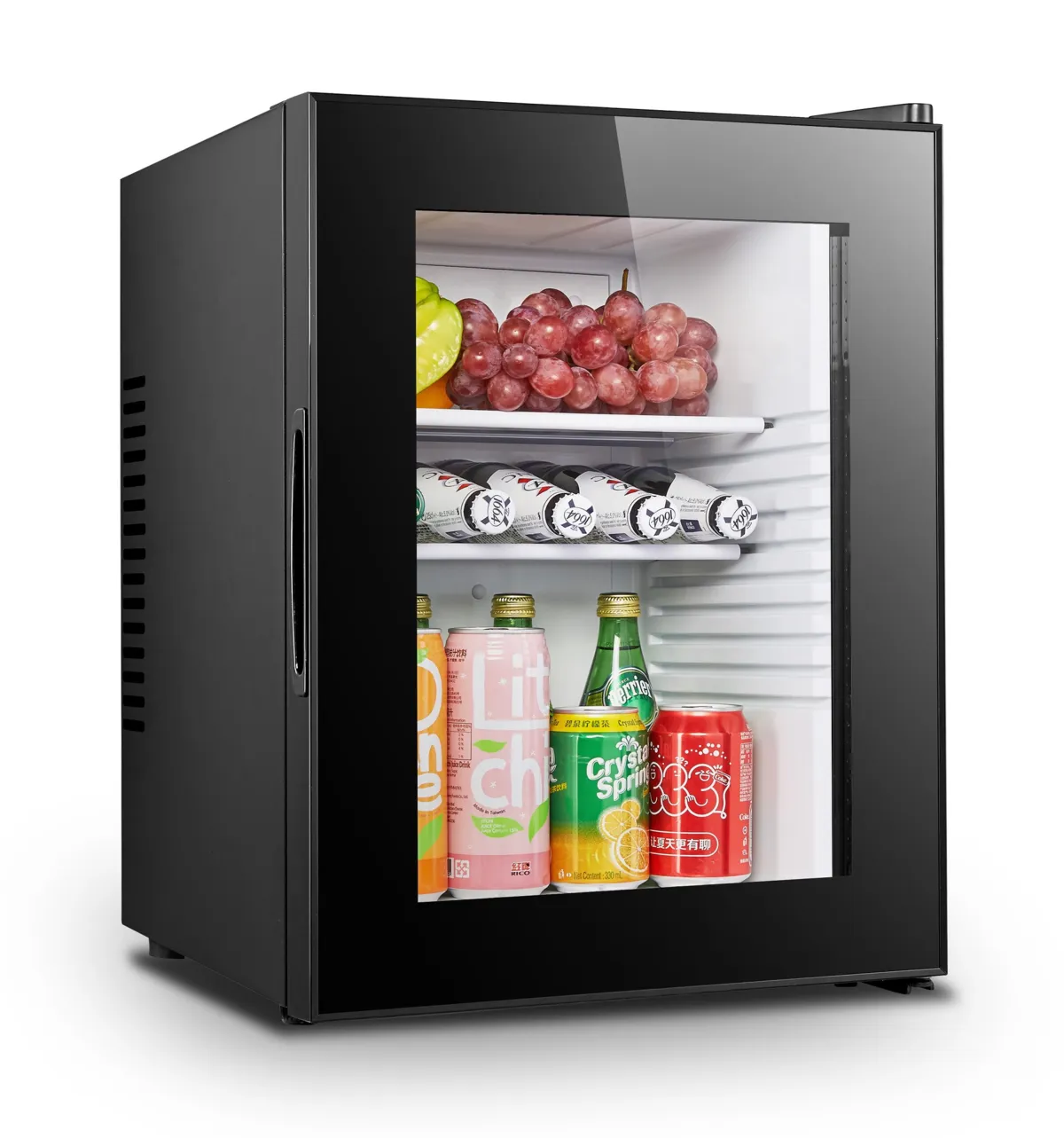 Mini-Kühlschrank mit Glastür - 40 L