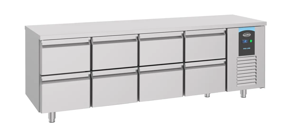 Positive Kühltheke GN 1/1 mit 8 Schubladen - 632 L