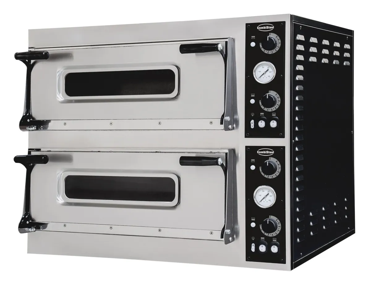 Pizzaofen mit 2 Kammern - 2 x 4 Pizzen - 400 V
