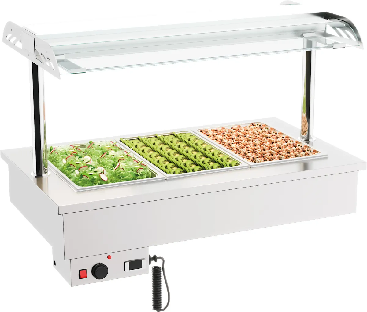 Drop-In-Bain-Marie für 3 GN 1/1