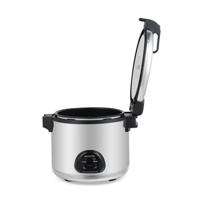 Professioneller Reiskocher 8 L 1950 W Edelstahl, Warmhaltefunktion, Scharnierdeckel, Gastronomie CHR