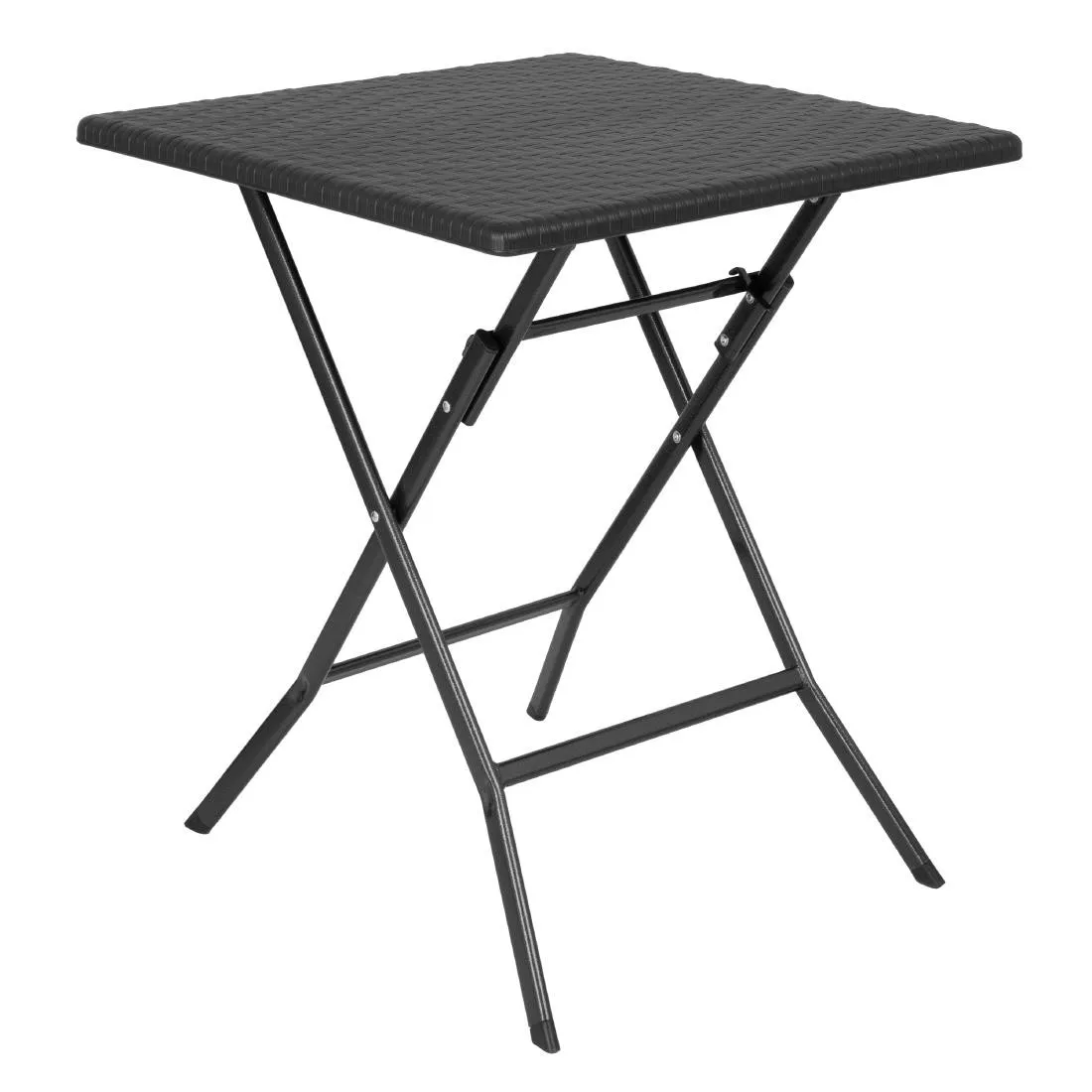 Schwarzer Klapptisch Quadratisch - 62 x 62 cm