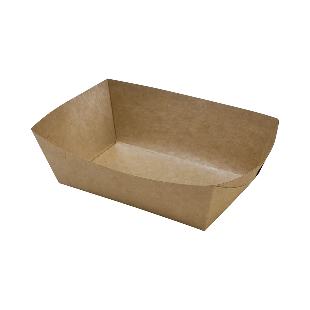 Pommes-Frites-Schale aus Kraftpapier - 135 x 85 mm - Packung mit 250