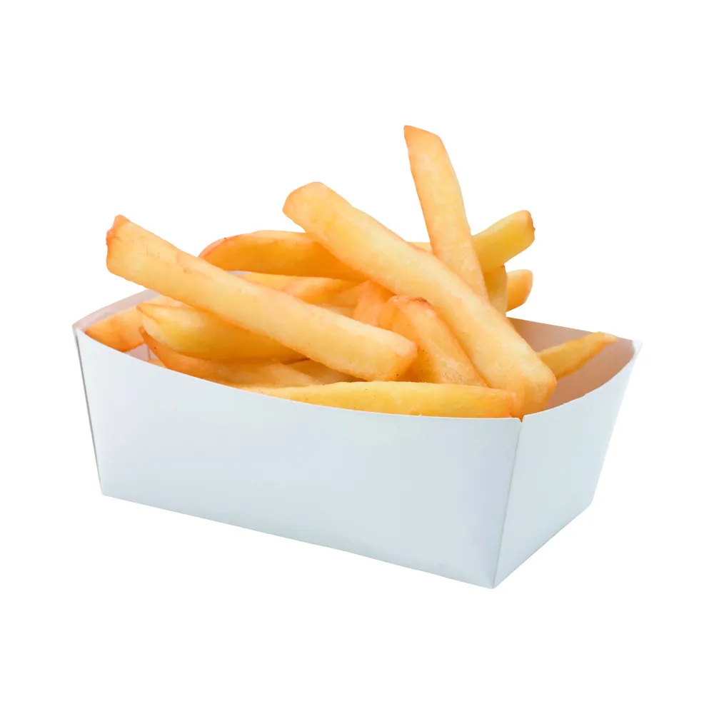 Kartonschale für Pommes - L 100 x B 60 mm - Packung mit 250