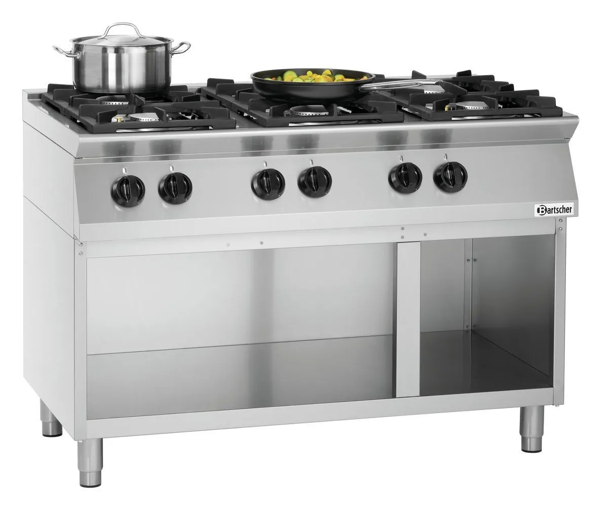 Gasherd mit 6 Brennern - Serie 700