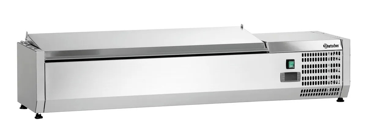 Saladette Kühltisch aus Edelstahl - 5 x GN 1/4