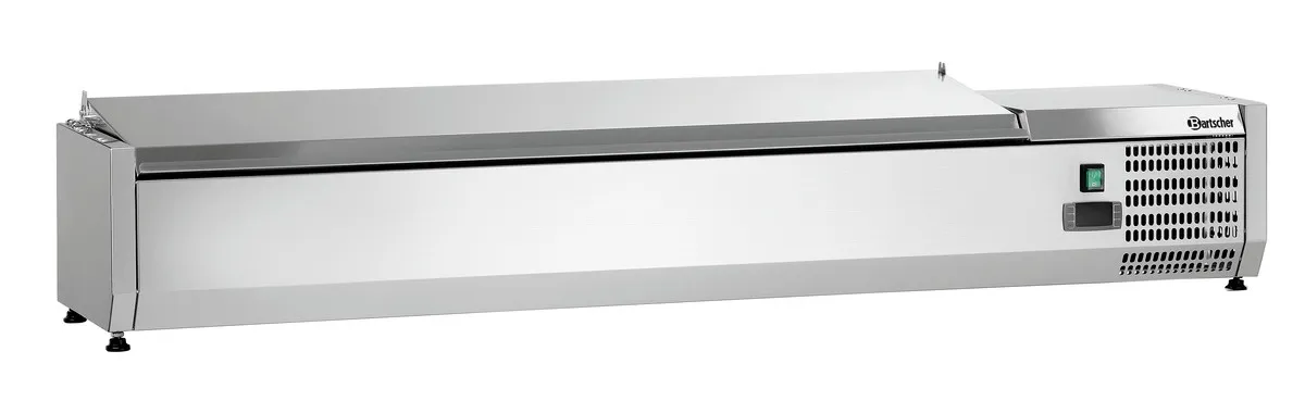 Saladette Kühltisch aus Edelstahl - 7 x GN 1/4
