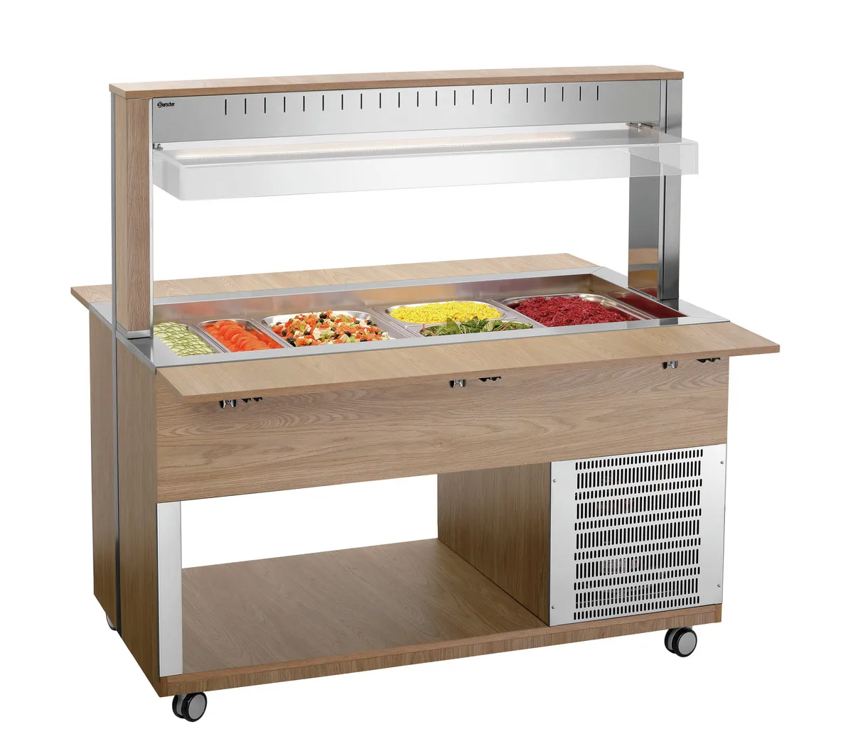 Warmhalte-Buffetwagen - 4 x GN 1/1