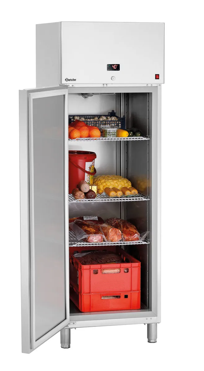 Positive Edelstahl-Kühlschrank - GN 2/1 - 700 L