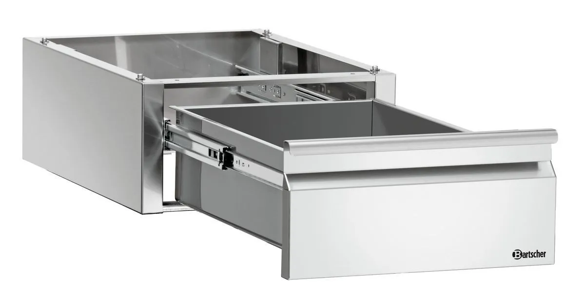Schublade 1 x GN 1/1 für Schubladensäule 3 x GN 1/1