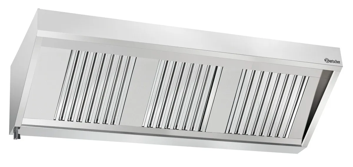 Wandhaube mit Beleuchtung - L 1800 x T 700 mm