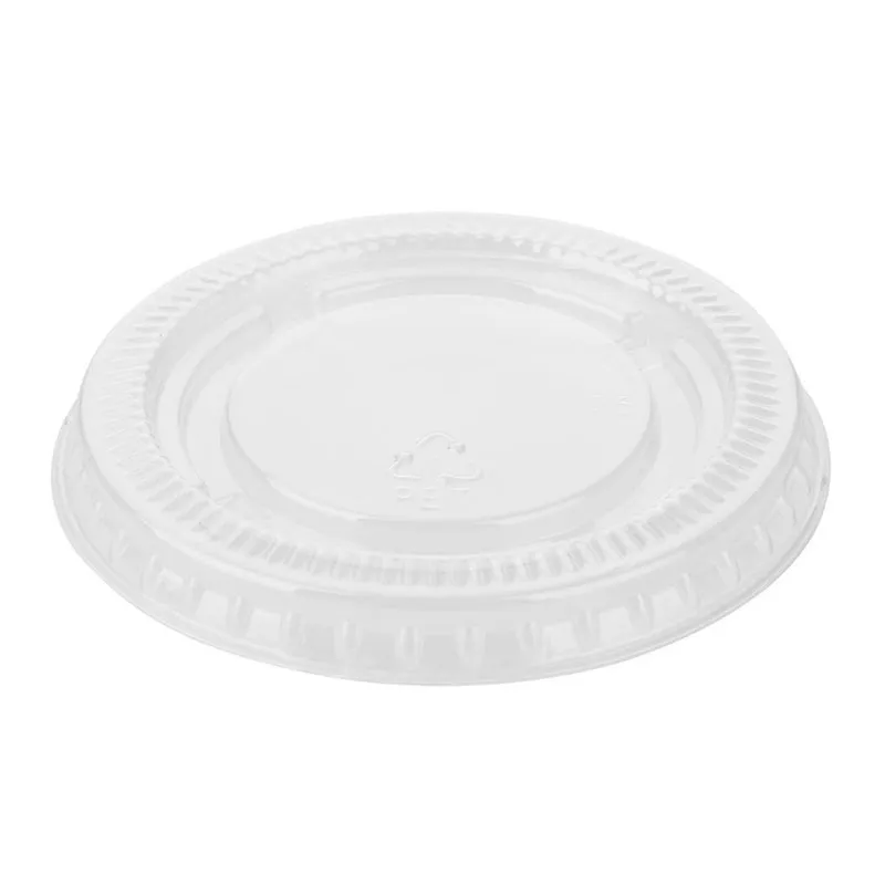 Recycelbare PET-Deckel Fiesta für Saucenbecher - Packung mit 1000