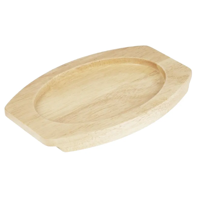Brett für ovale Gusseisenplatte - 230x135 mm