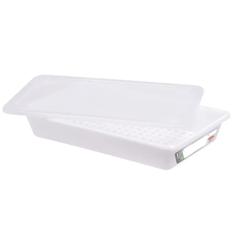 HACCP-Behälter mit Deckel und Gitter - 5 L - Weiß