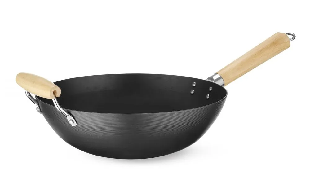 Wok mit Holzgriff - ø 110 mm