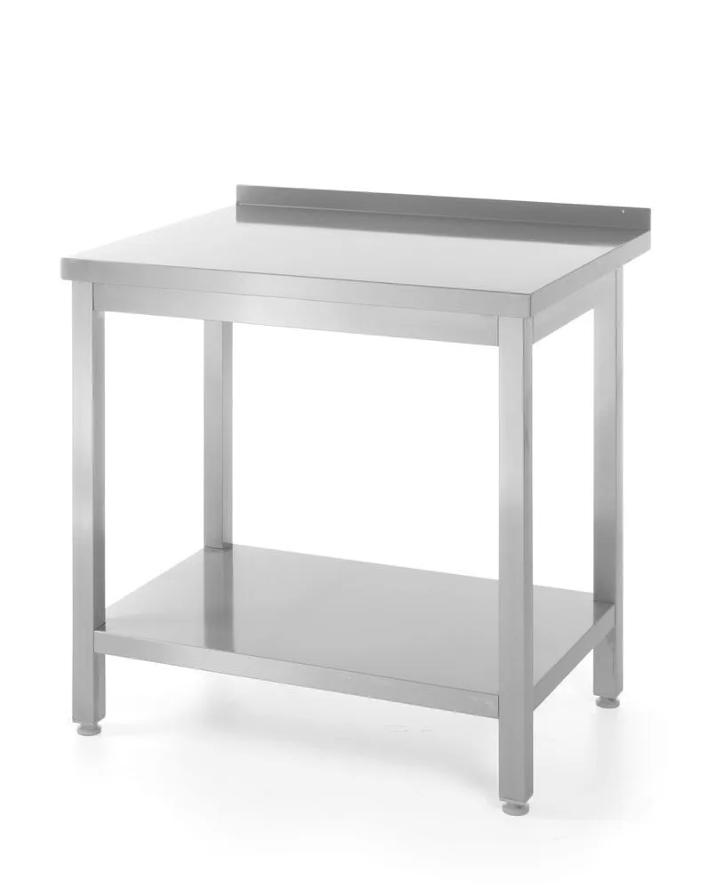 Wandtisch Profi Line mit Regal - L 800 x T 600 mm