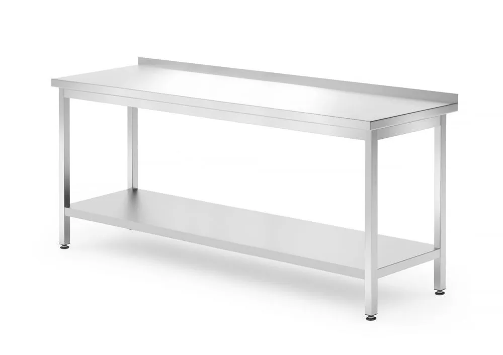 Wandarbeitstisch Profi Line mit Regal - T 700 x B 1800 mm