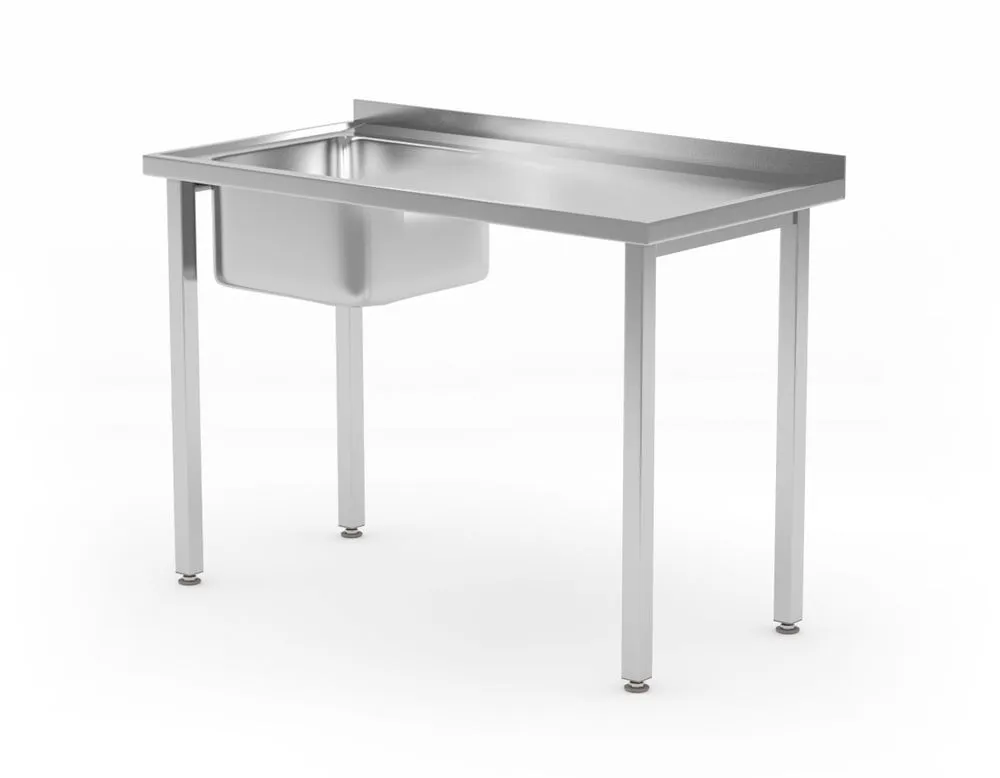 Spültisch mit 1 Becken links Kitchen Line - T 600 x B 1000 mm