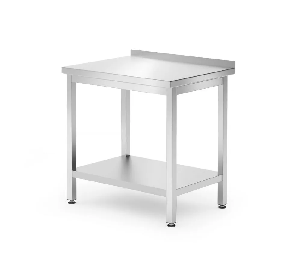 Wandarbeitstisch Kitchen Line mit Regal - T 600 x B 800 mm