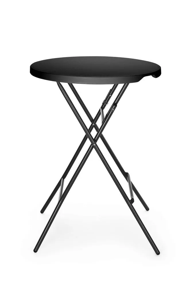 Klappbarer Stehtisch Schwarz - ø 800 mm