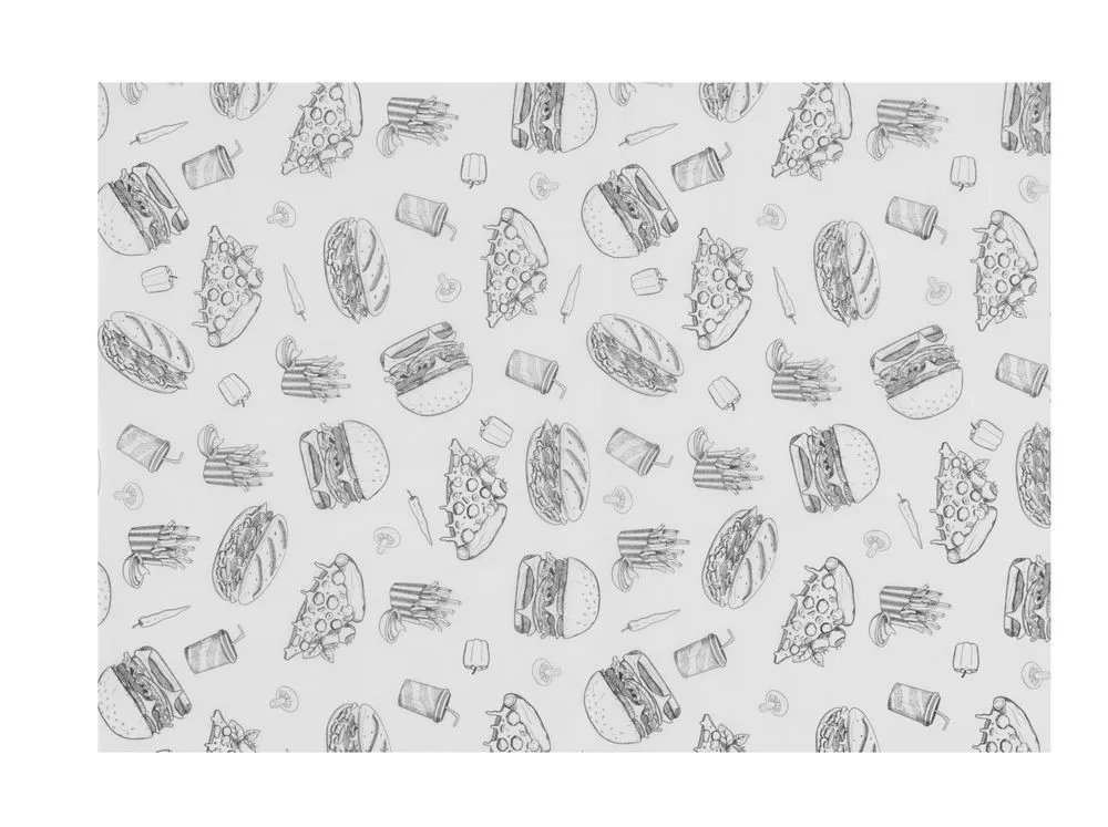 Fettabweisendes Papier Hamburger - 250 x 350 mm