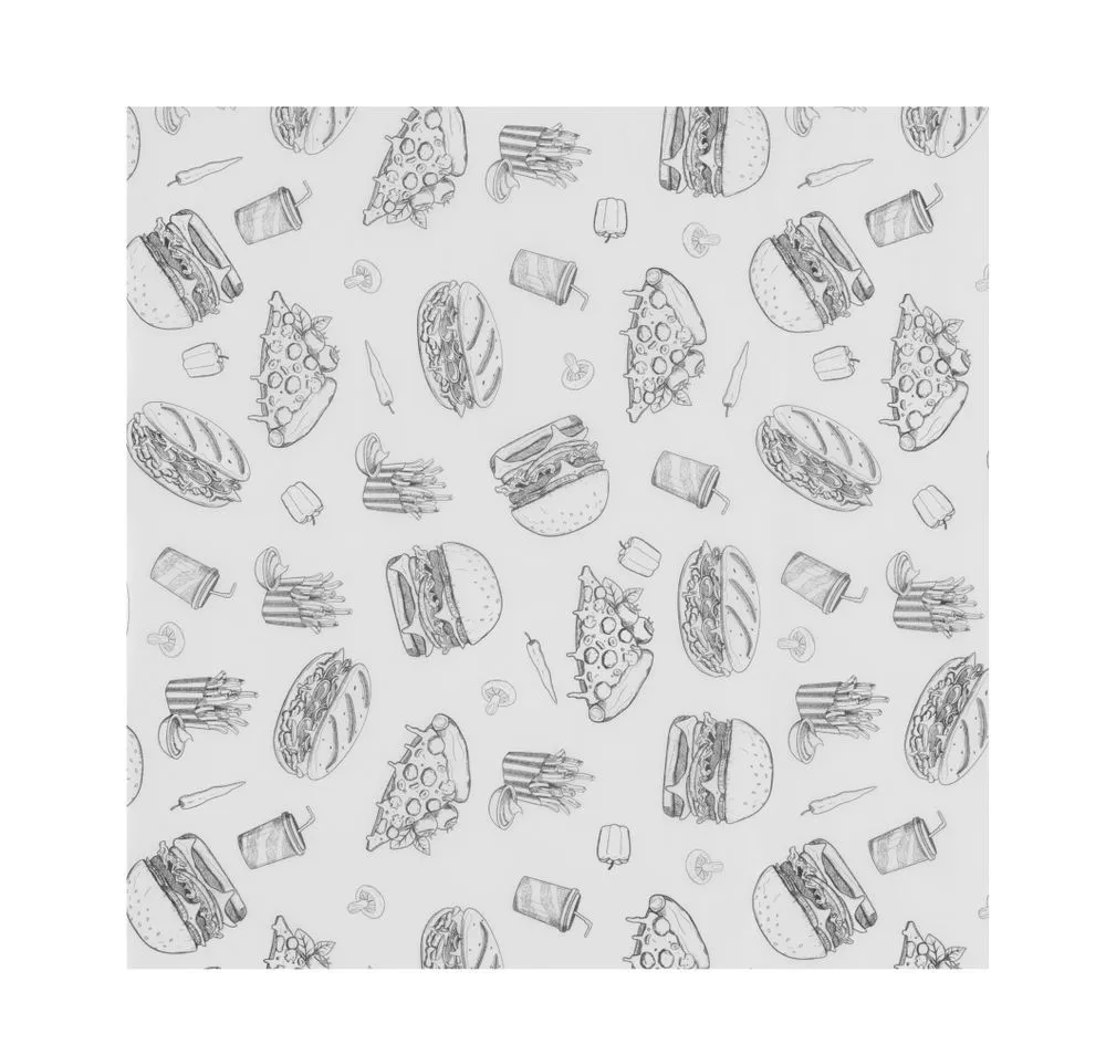 Fettabweisendes Papier Hamburger - 305 x 305 mm
