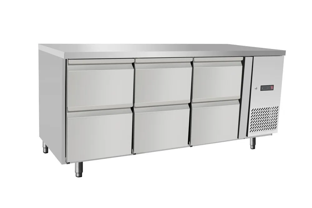 Kühlschrank Theke 6 Schubladen - 420 L