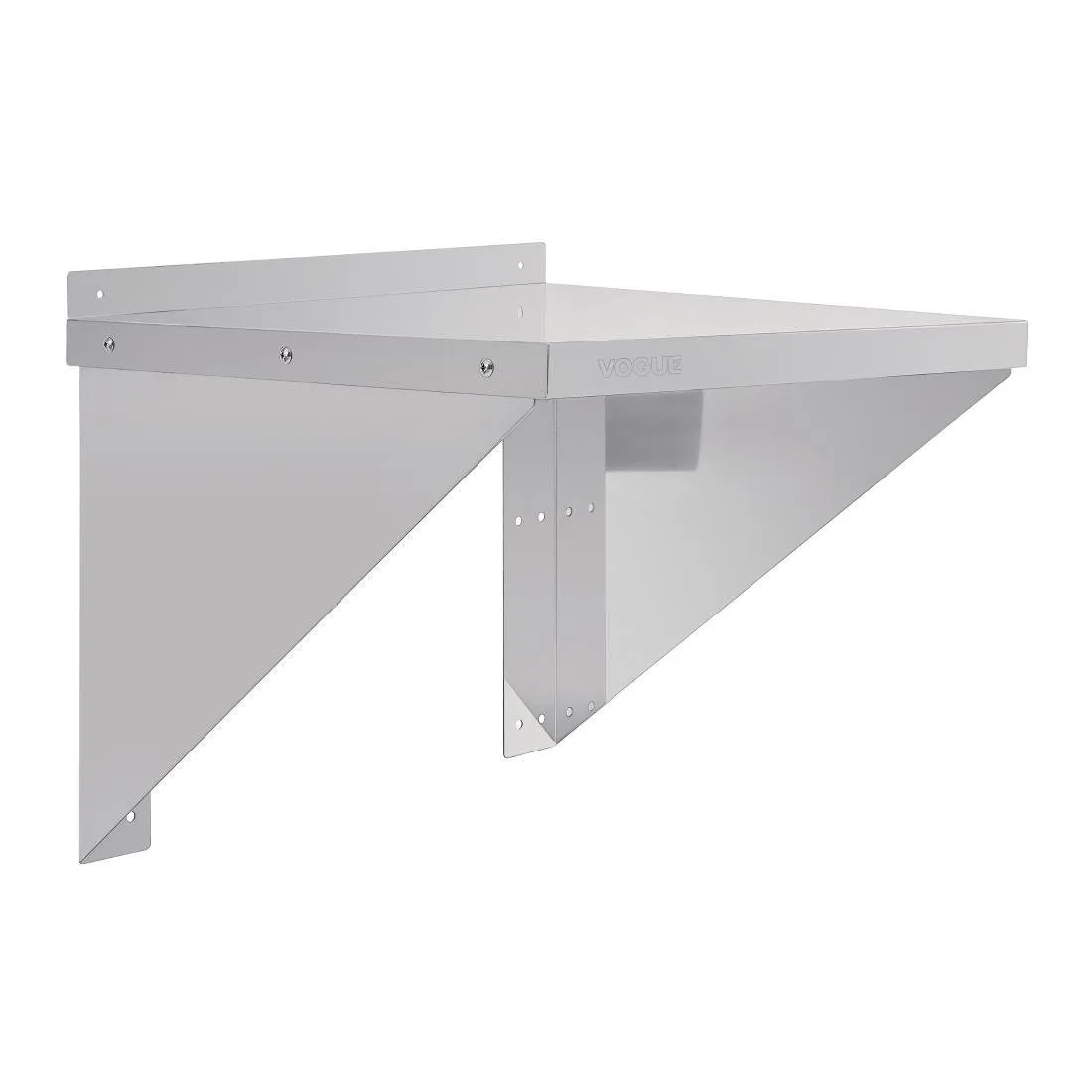 Edelstahlregal für Mikrowellen - 560 x 460 mm - Aufbereitet