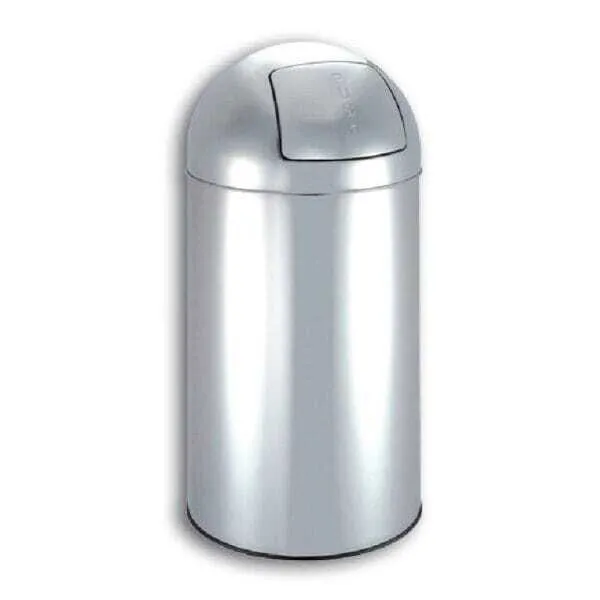 Edelstahl-Abfalleimer Push 30 L