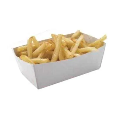 Pappschalen Weiß - L 100 x T 60 mm - Umweltfreundlich - Packung mit 250