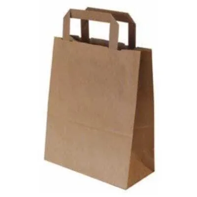 Kraft Tragetasche - 26 x 17 x 34 - Satz von 50