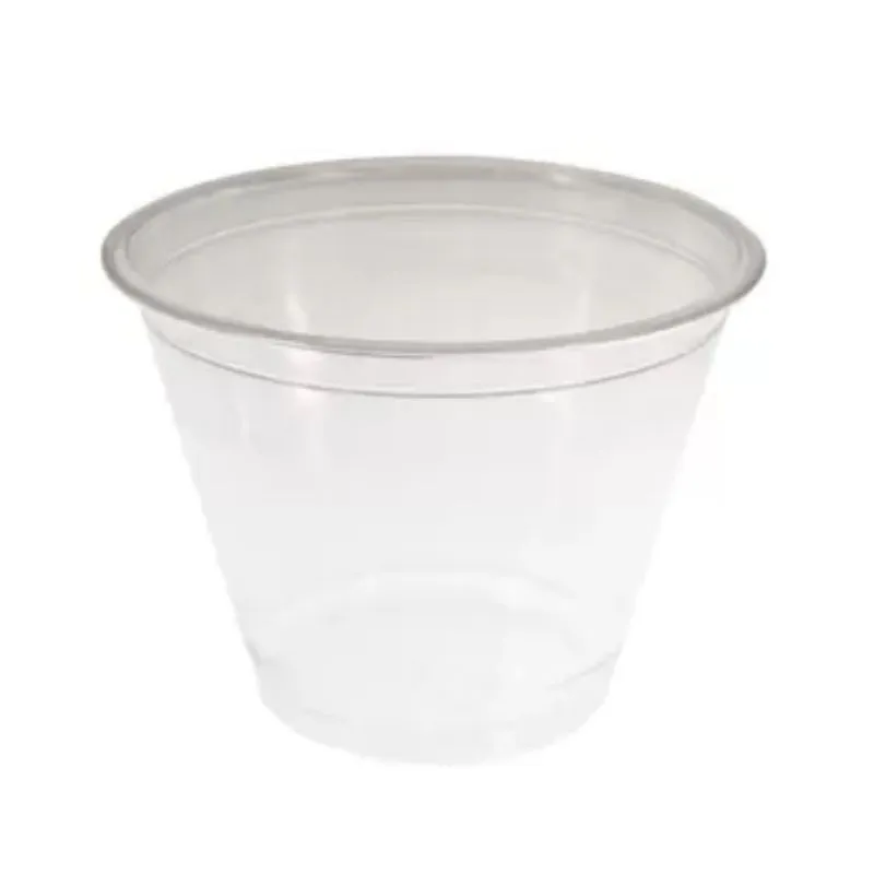 Transparenter Plastiktopf - 270 ml - Set von 50