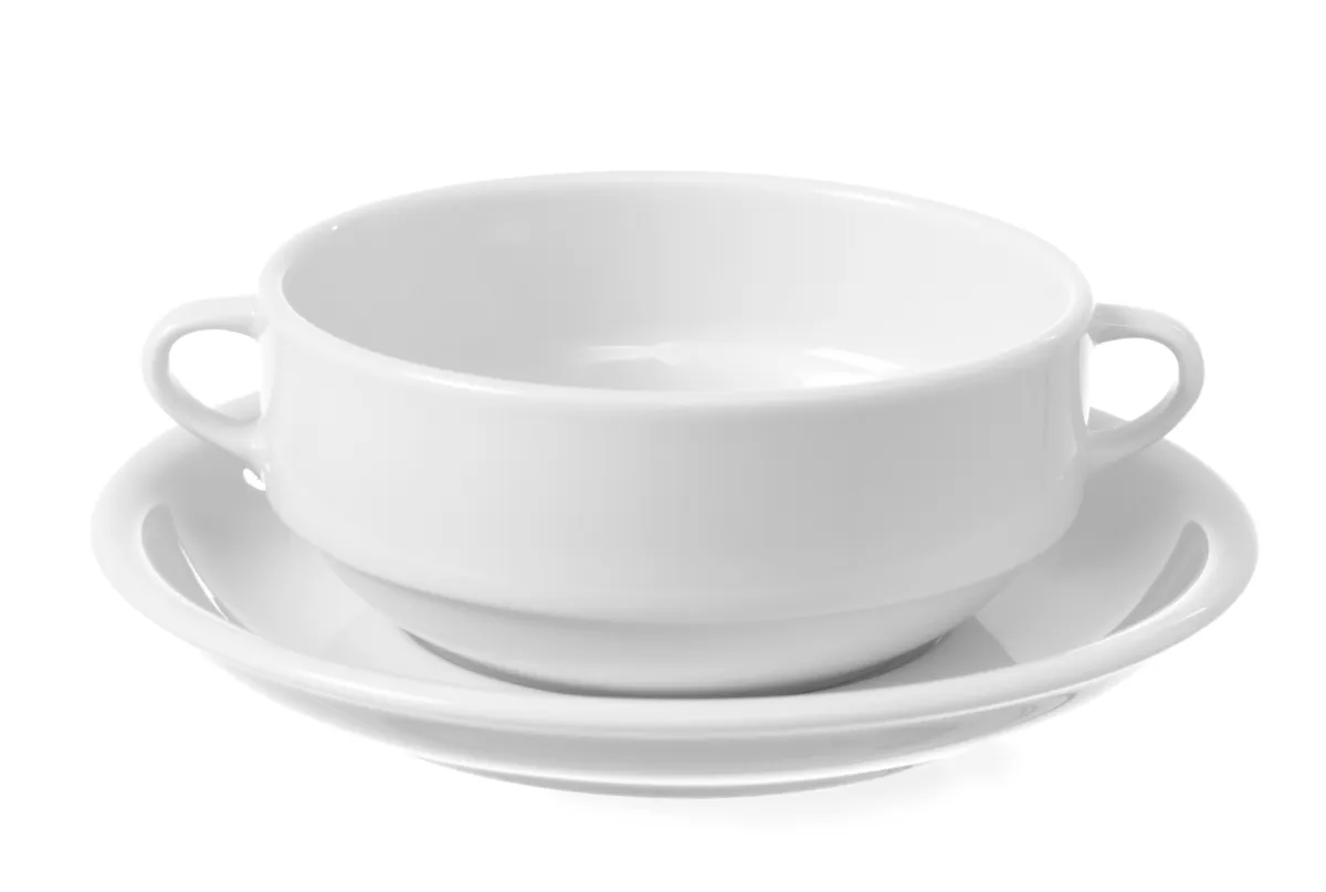Soucoupe pour Bol à Soupe en Porcelaine