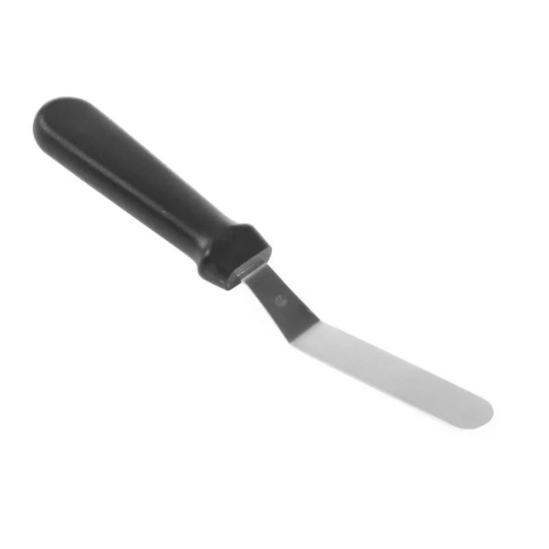 Edelstahl-Winkel-Crêpes-Spatel mit PP-Griff - 11 cm