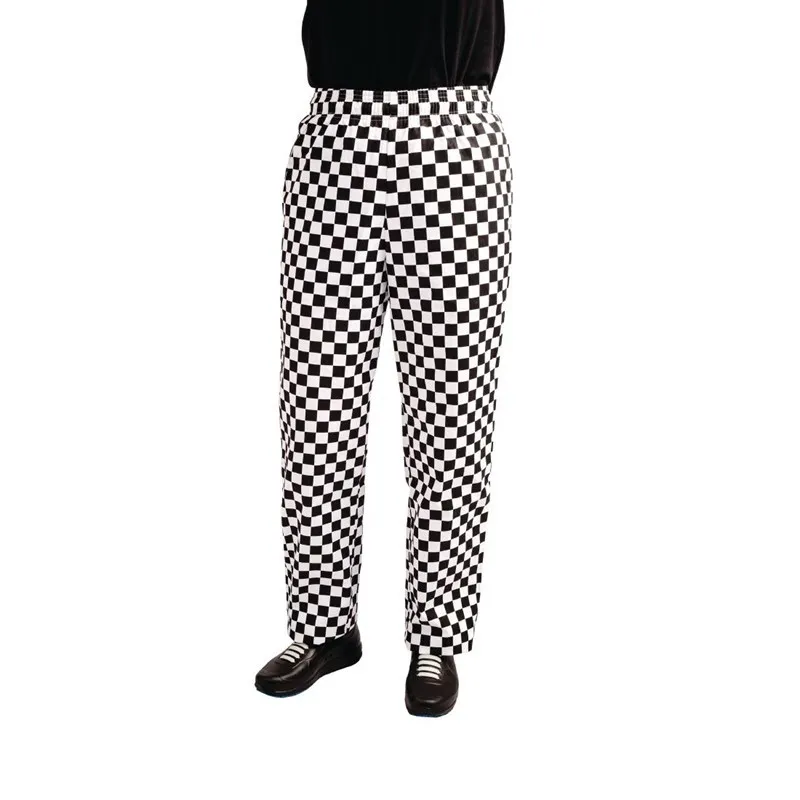 Küchenhose Easyfit in Schwarz-Weiß kariert - Größe M