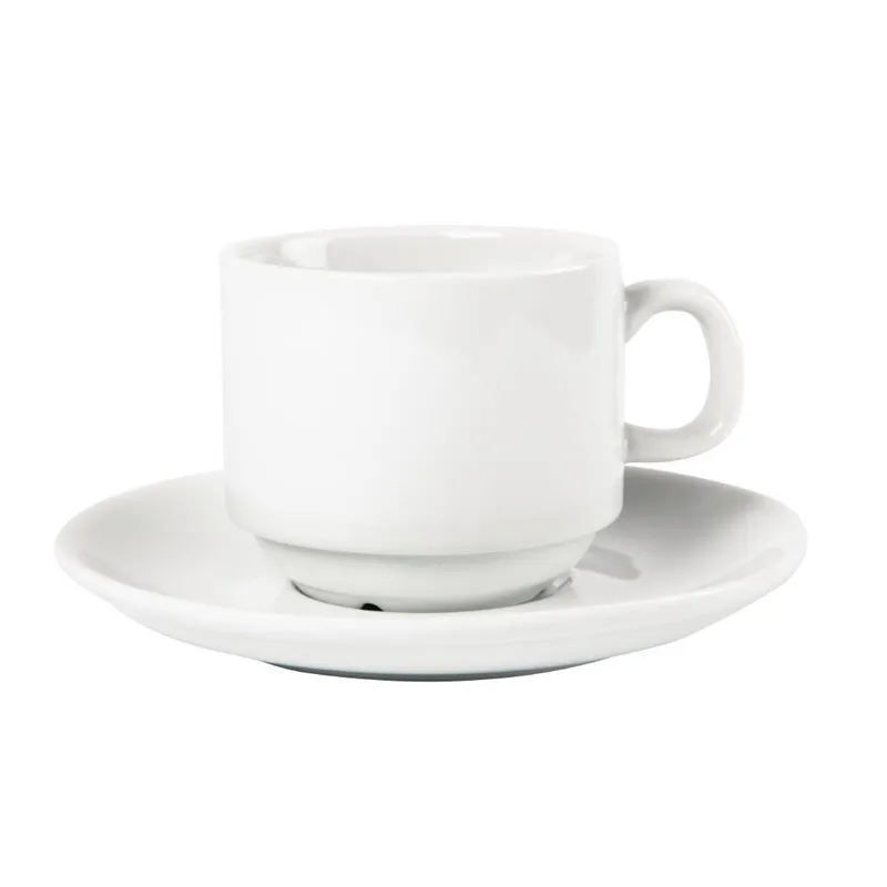 Stapeltasse Weiß Whiteware 200 ml Ø 80 mm - Set von 12