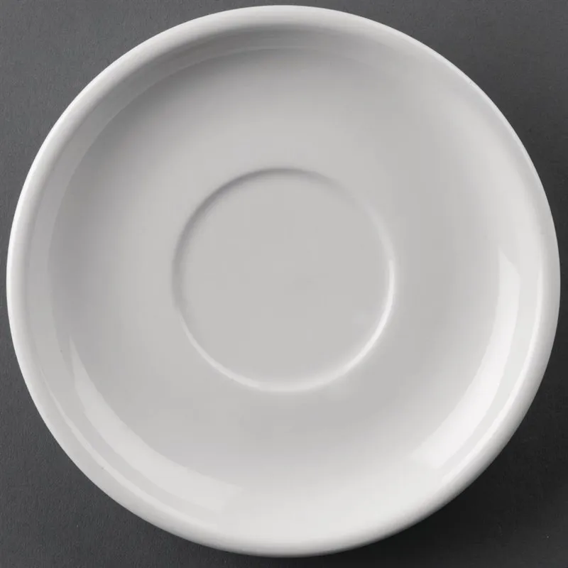 Soucoupe pour Tasse Empilable et à Cappuccino 145 mm de diamètre- Lot de 24