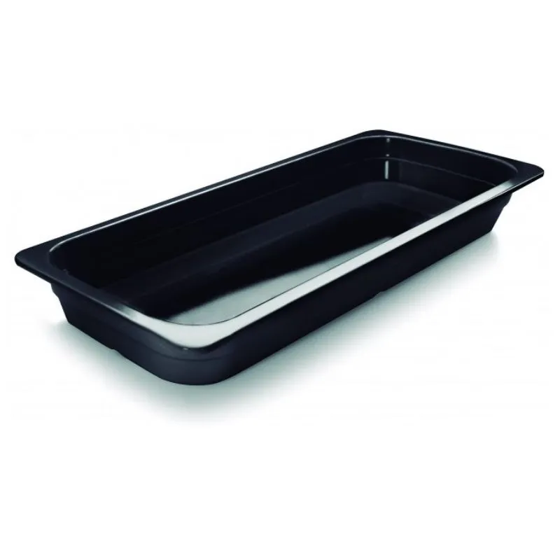 Bac Gastronorm GN 2/4 Schwarz Melamin - Tiefe 65 mm - 4,5 L