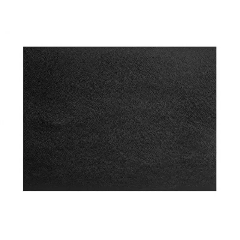 Tischset Rechteckig Aus Genarbtem Schwarzen Leder Cos - 45X30 cm