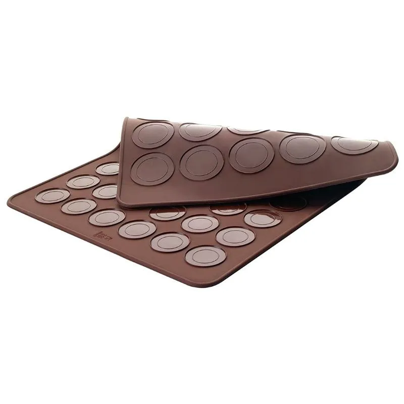 Doppelseitige Silikon-Macaron-Backform - 390 x 290 mm