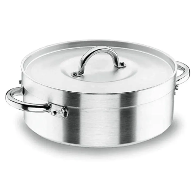 Bratpfanne mit Deckel - Chef-Aluminium - ø 45 cm - 28,6 L