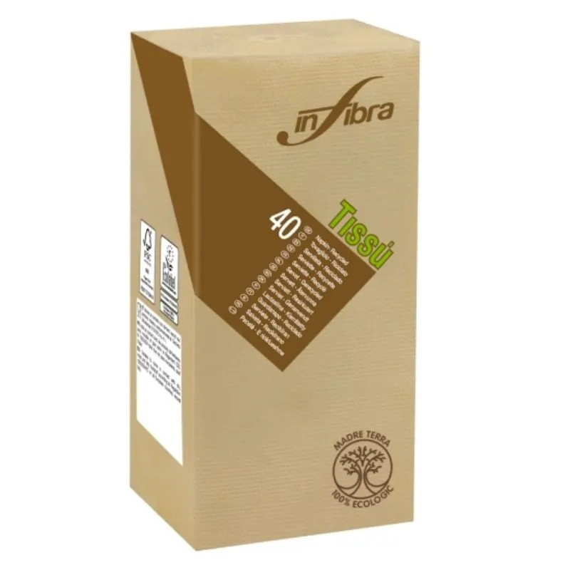 Serviette Madre Terra aus Zellulose 2-lagig - 38 x 38 - 720er Set