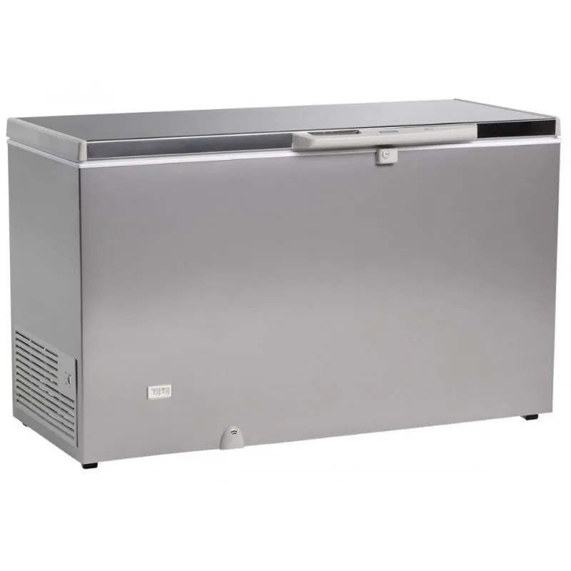 Tiefkühltruhe Profi Edelstahloptik - 370 L