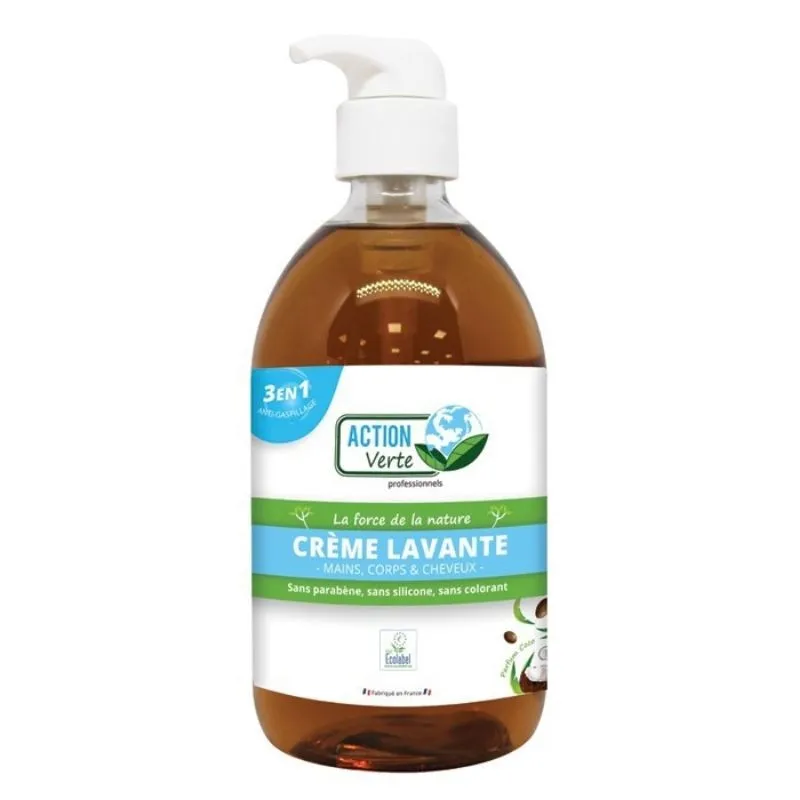 Reinigungsgel für Hände, Körper und Haare - Kokosduft - 500 ml