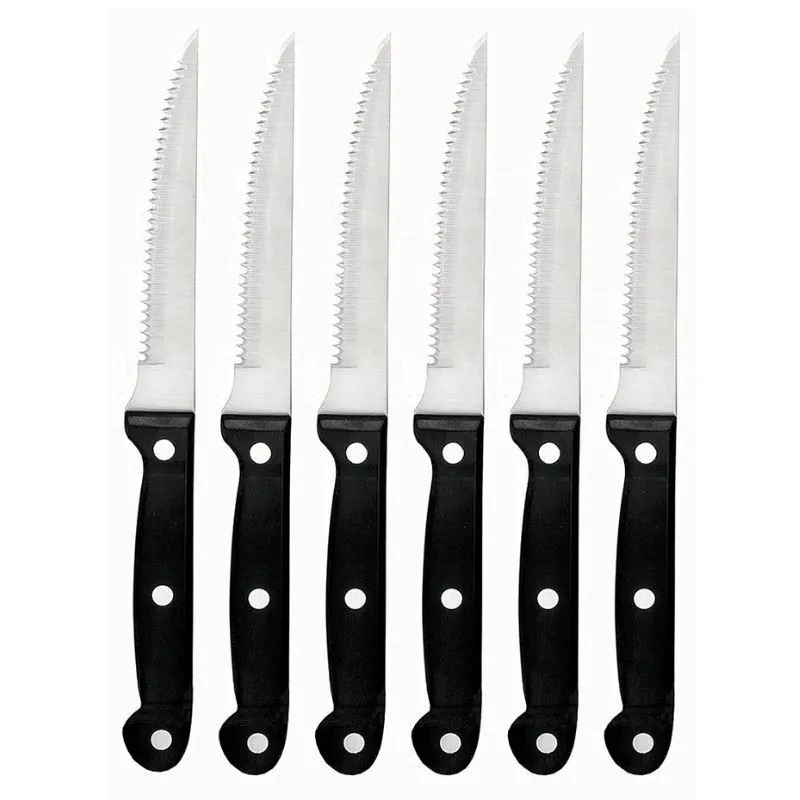 Küchenmesser - Wellenschliff - Set mit 6