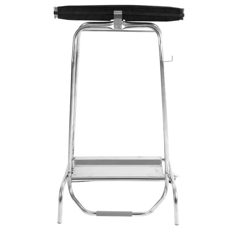 Edelstahl-Müllsackhalter 110 L mit Pedal, Klemmbefestigung, Hygienischer Küchenständer Pro